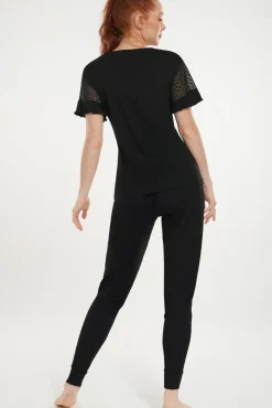 Lisca Pyjama mit kurzen Ärmeln »Smooth«|Damen Pyjamas