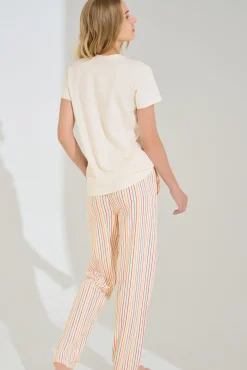Lisca Pyjama mit Schlafshirt und Hose »Summer«|Damen Pyjamas