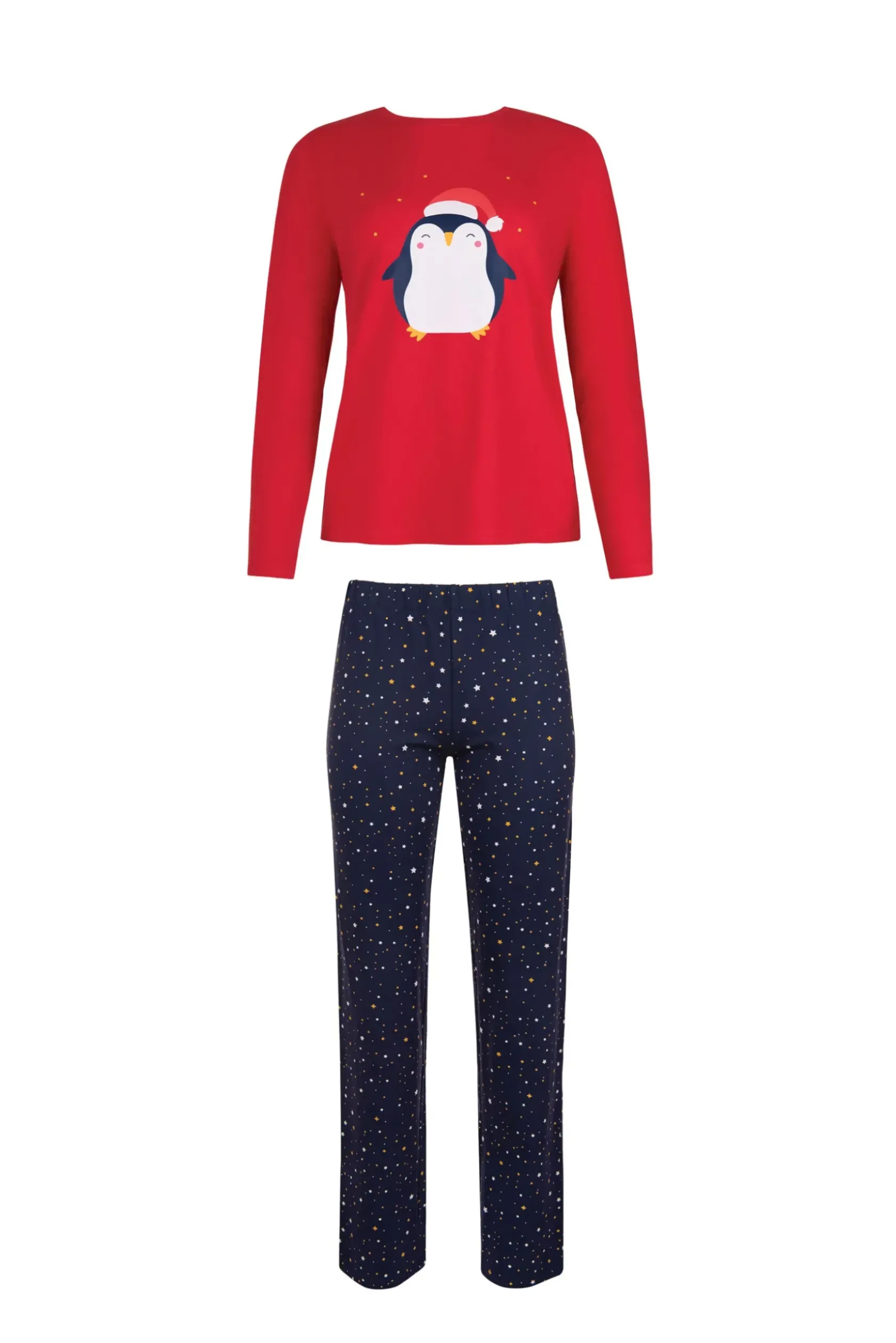 Lisca Pyjama mit Schlafshirt und Hose »Twinkle Star«|Damen Pyjamas