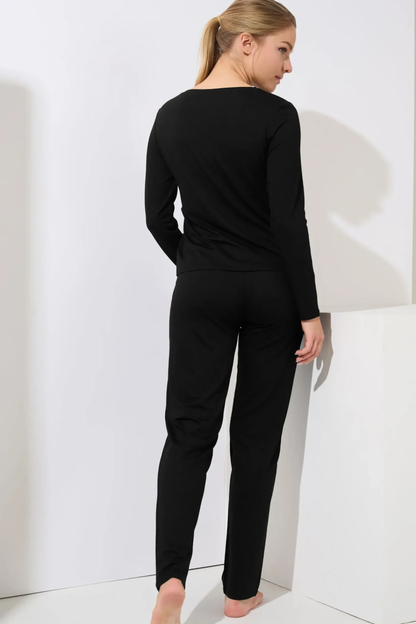 Lisca Pyjama mit Schlafshirt und Hose »Evelyn«|Damen Pyjamas