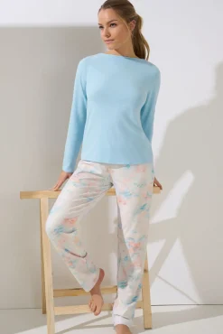 Lisca Pyjama mit Schlafshirt und Hose »Olena«|Damen Pyjamas