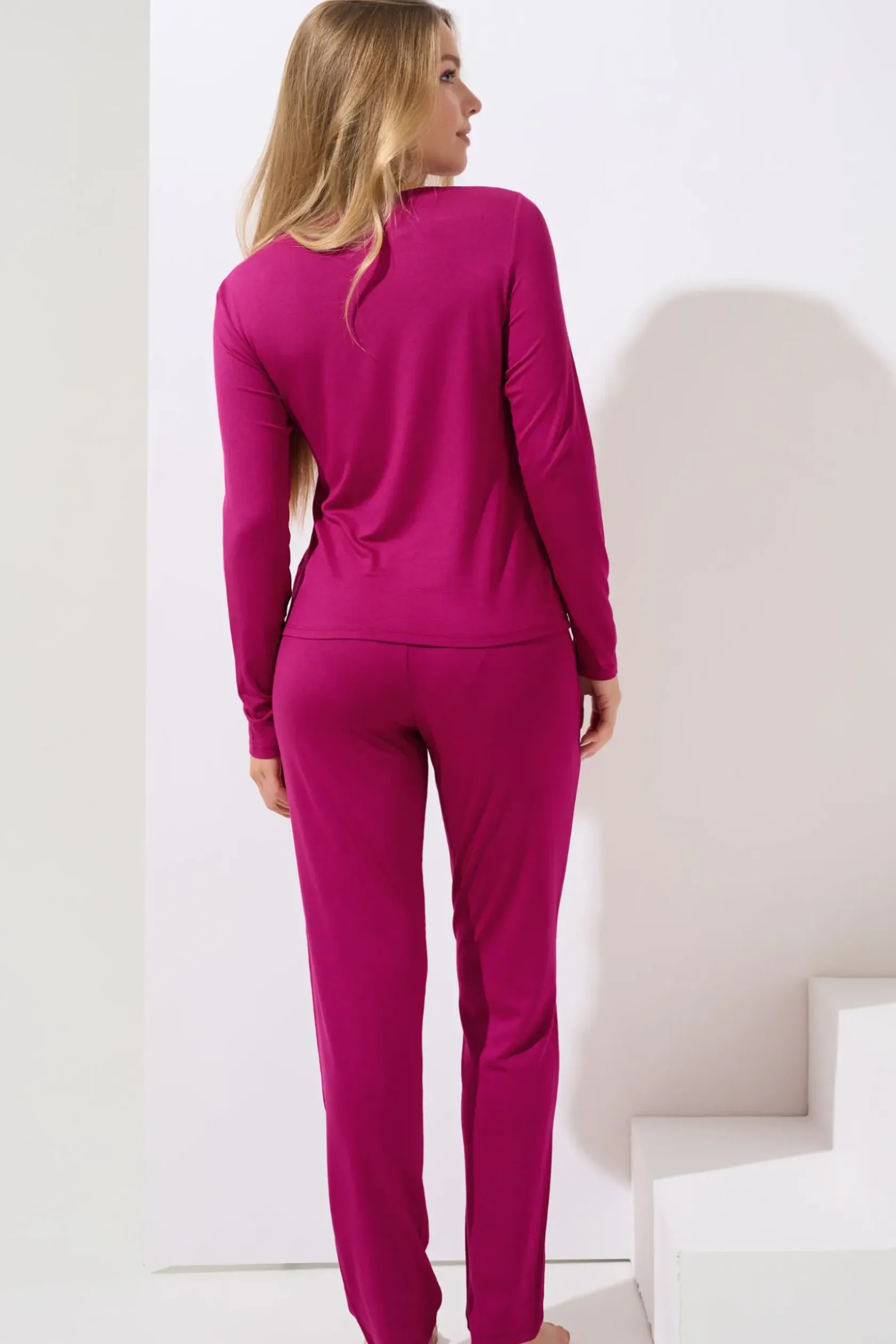 Lisca Pyjama mit Schlafshirt und Hose »Evelyn«|Damen Pyjamas