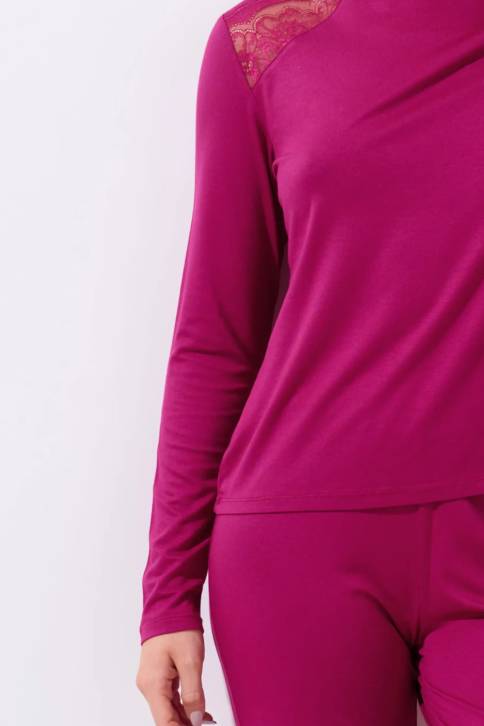 Lisca Pyjama mit Schlafshirt und Hose »Evelyn«|Damen Pyjamas