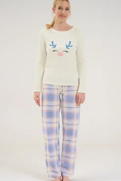 Lisca Pyjama mit Schlafshirt und Hose »Holiday«|Damen Pyjamas