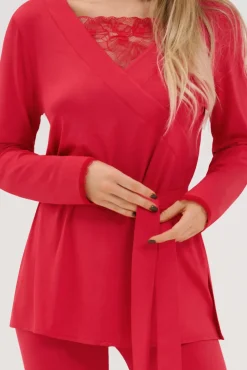 Lisca Pyjama mit Tunika und Leggings »Sympathy«|Damen Pyjamas