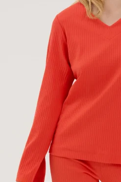 Lisca Pyjama Oberteil Langarm »Lucky«|Damen Pyjamas
