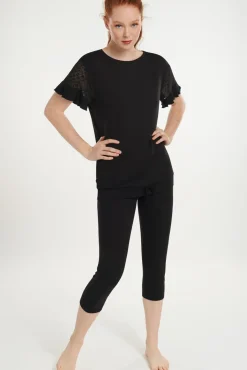Lisca Pyjama Set mit Leggings »Smooth«|Damen Pyjamas