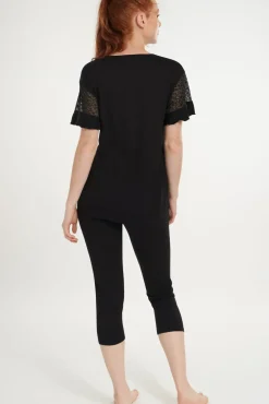 Lisca Pyjama Set mit Leggings »Smooth«|Damen Pyjamas