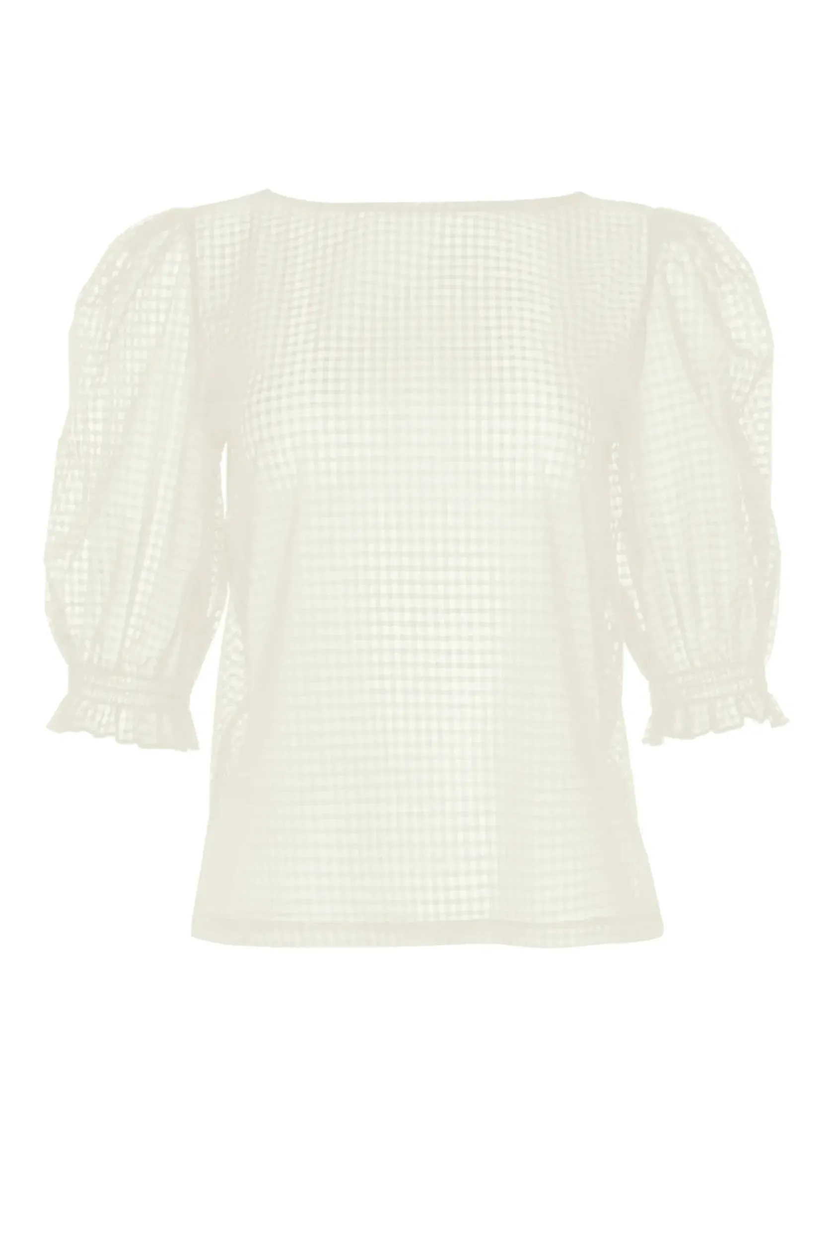 Lisca Transparente Bluse mit Puff-Ärmeln Limitless|Damen Shirts